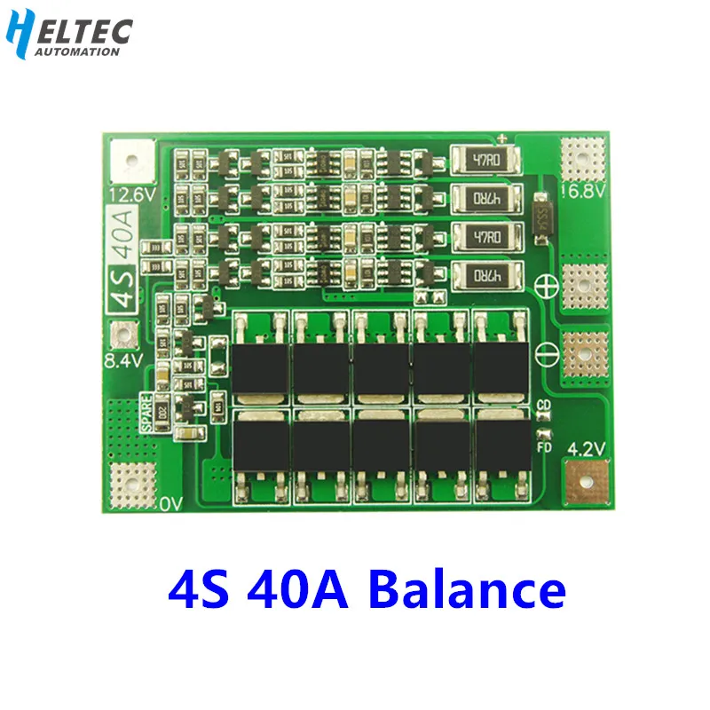 Зарядное устройство для литий ионных батарей 18650 BMS плата защиты PCB с балансиром