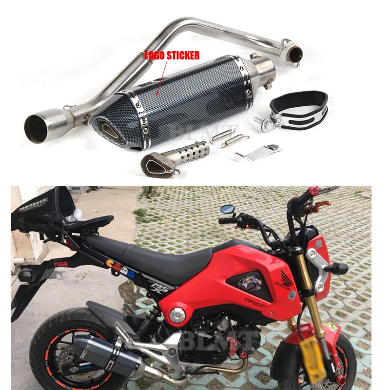 Система глушителя мотоцикла для Honda GROM MSX125 MSX 125 MSX 125 2013 ...