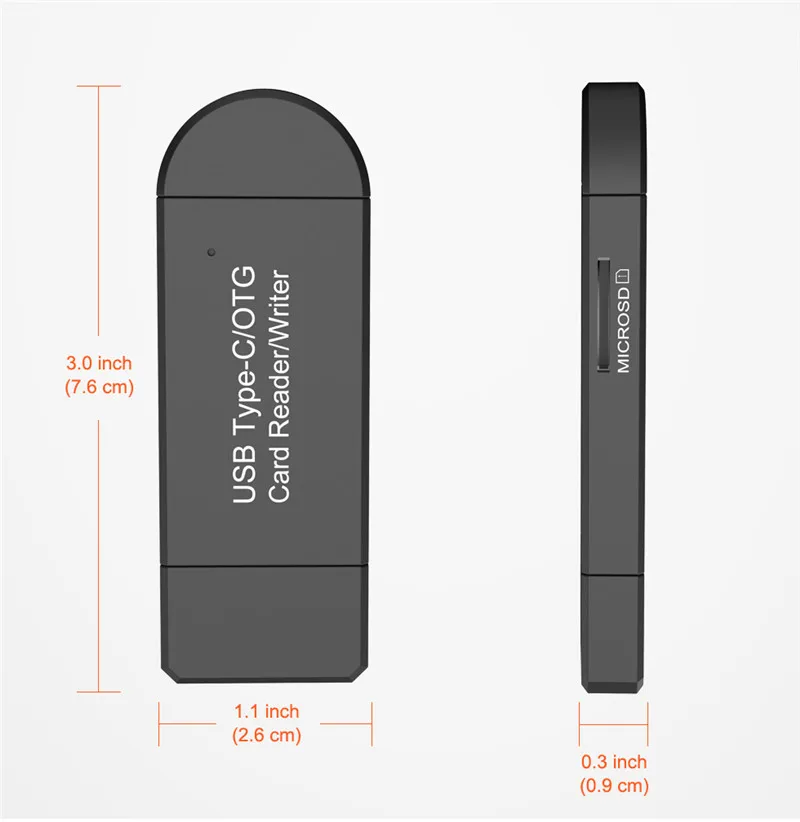 USB 3,0 считыватель карт памяти type c OTG android адаптер кардридер для micro SD TF microsd ноутбука Настольный компьютер usb интерфейс