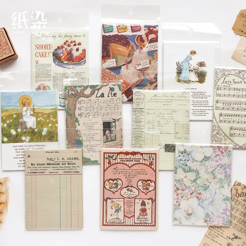 

50 pcs/lot Vintage Scrapbooking material paper Decorative Diary Ablum Planner Diy Collage material Labels Old newspaper