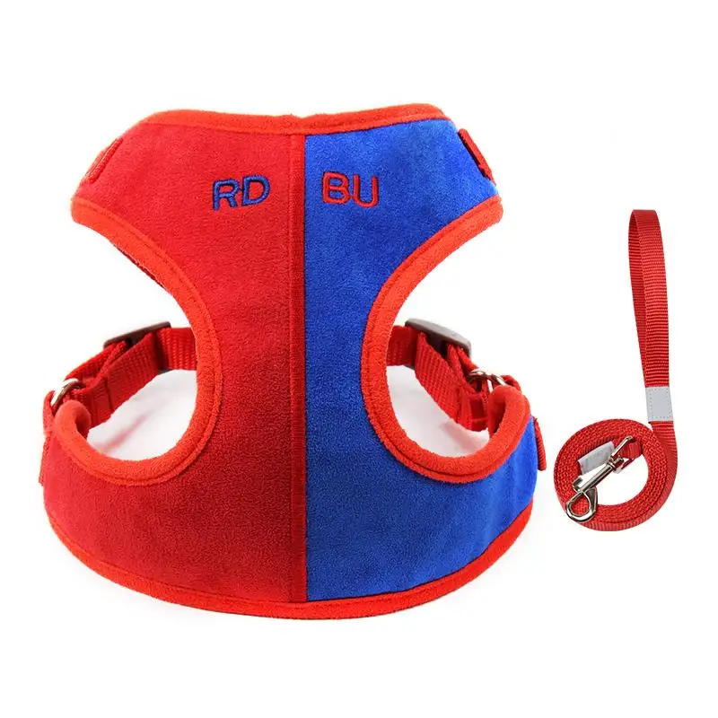 

Pet Leash Suede Soft Dog Chest Strap Color Matching Breathable Pet Chest Strap Dog Collar Dogs Pets Accessories
