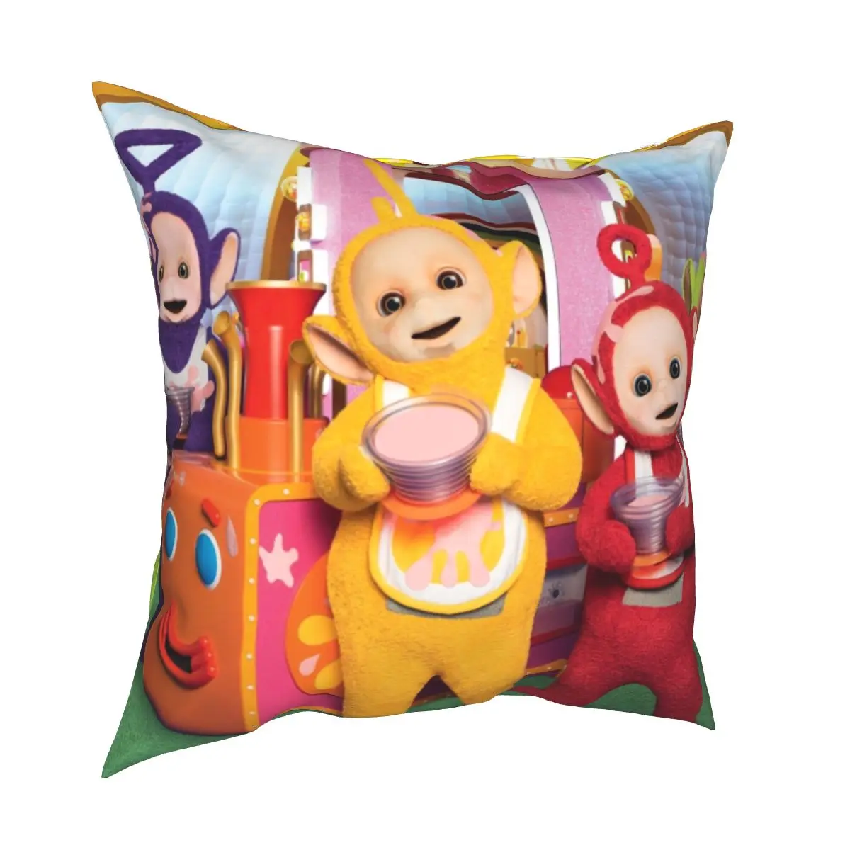 

Teletubbies Food Winky Dipsy Laa Laa Po Pillowcase Printed Polyester Cushion Cover Gift Pillow Case Cover Home Wholesale 18''