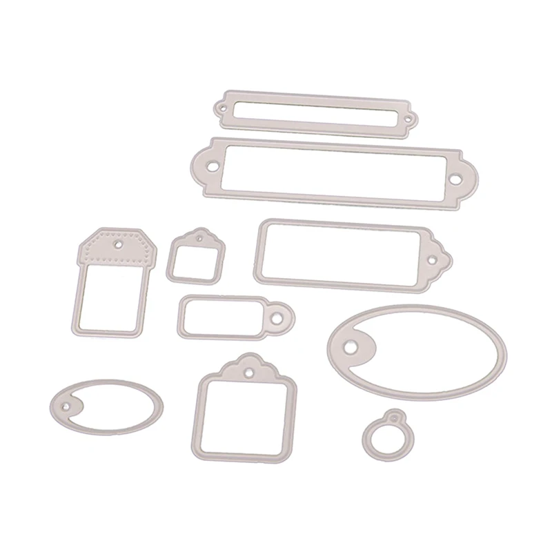 10 шт. квадратные кружевные этикетки металлические режущие трафареты для