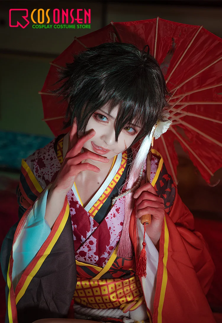 Сценические костюмы звезд cosplayonsen Mika Kagehira Косплей Костюм тамайори Кукольное кимоно с привидениями на заказ