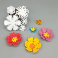 5 pieces flowers metal cutting die for hollow petals paper crafts scrapbooks photo albums greeting cards diy decoration