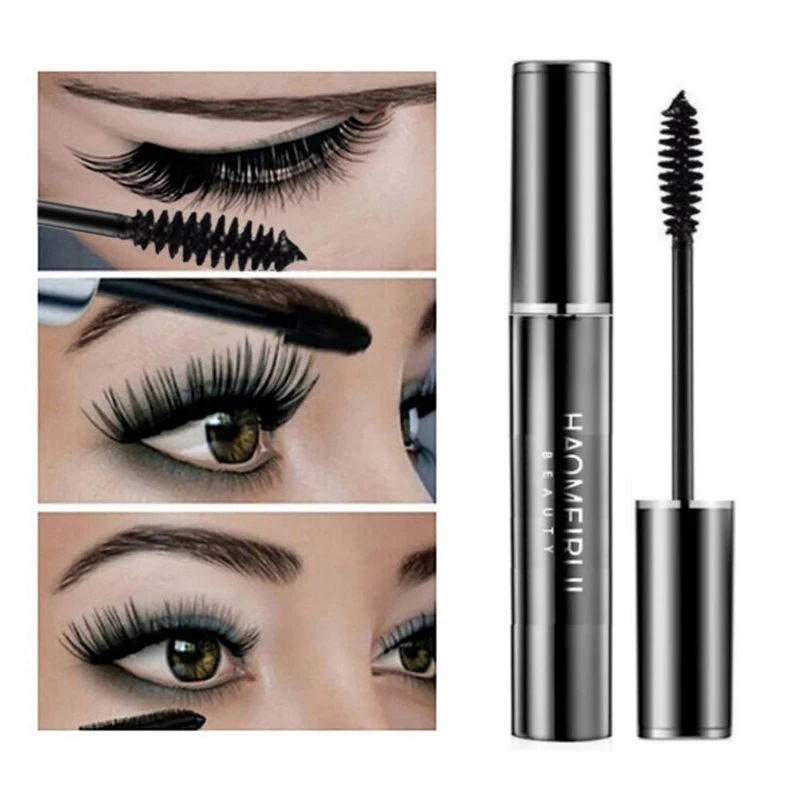 

Black Mascara Waterproof Smudge-proof Easy To Color Curling Slender Mascara Long Lasting US Stock