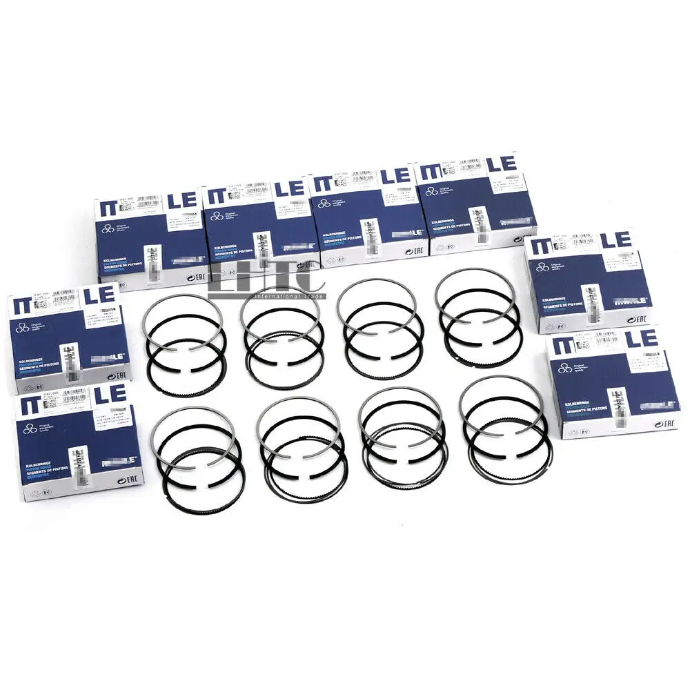 

8x 11257545007 Piston Rings STD Φ87mm made by Mahle For BMW 740i 740Li 540i E60 E65 E66 N62B40 N62B40 4.0L V8 Naturally aspirate
