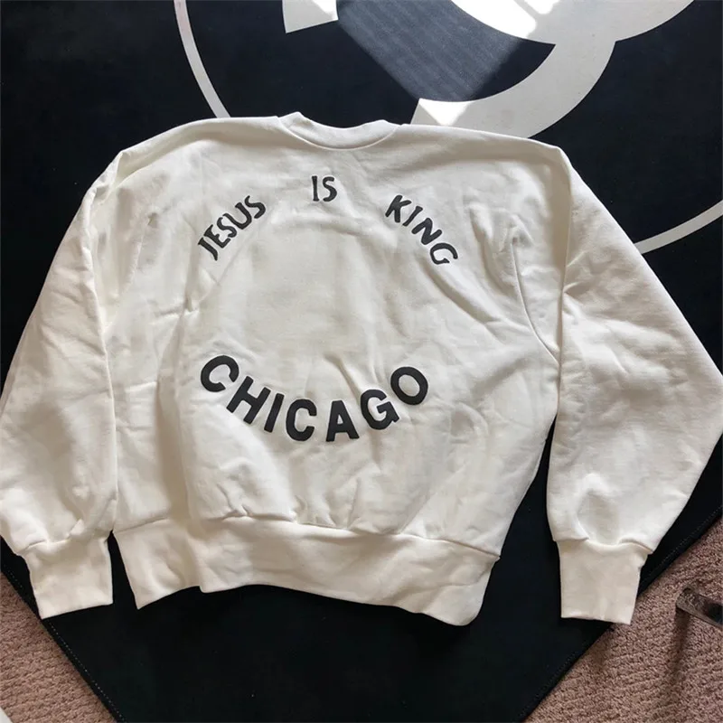 19FW Канье Вест Иисус Кинг воскресенья свитшоты для мужчин и женщин 1:1