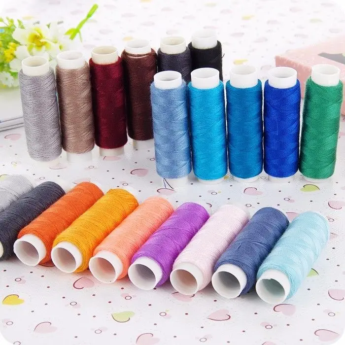 50 шт. набор швейных ниток для домашнего шитья нитки ручного катушки из полиэстера