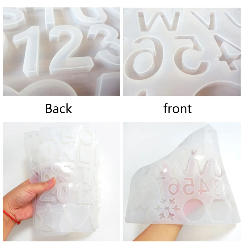 

Crystal Epoxy Resin Mold Alphabet Letter Number Pendant Casting Silicone Mould
