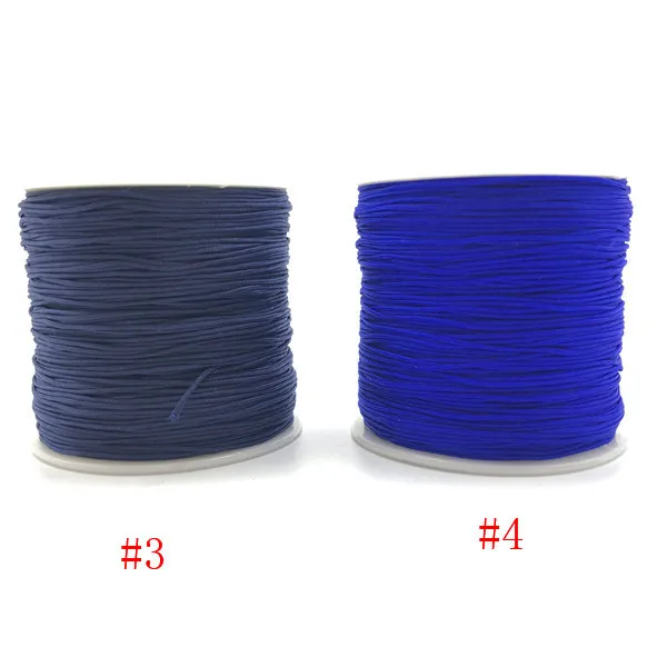 Разноцветные нейлоновые китайские узлы для бусин нити шнуры браслета 100 м/рулон 0