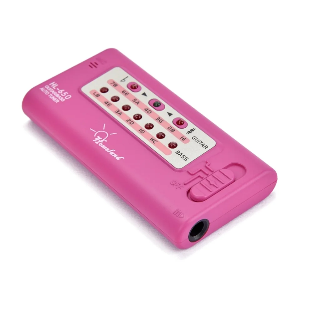 Цифровой Электронный гитарный тюнер автоматический хроматический для