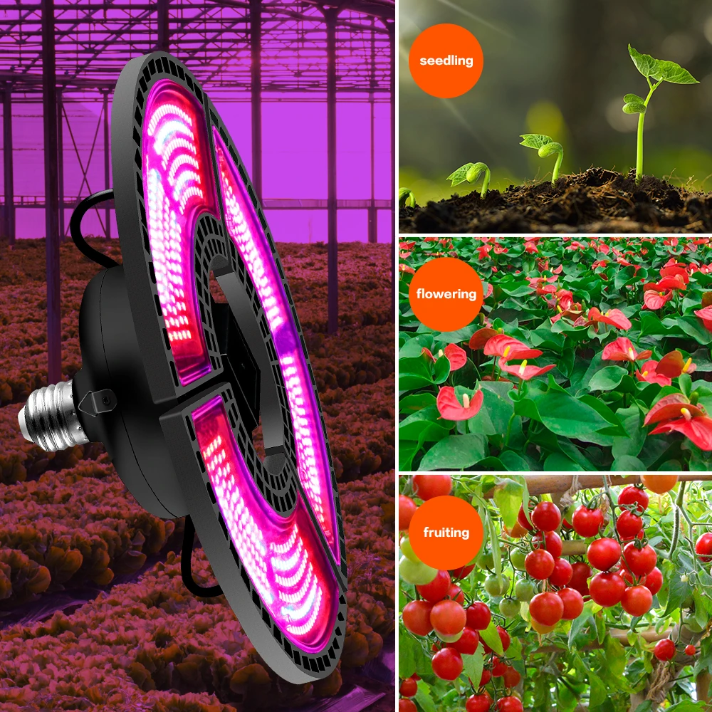 

220V LED Grow Light LED Lamp For Plants LED Indoor Lighting E27 Phytolamp for plants Bulb 100W 200W 300W 400W E26 Plant Grow Box
