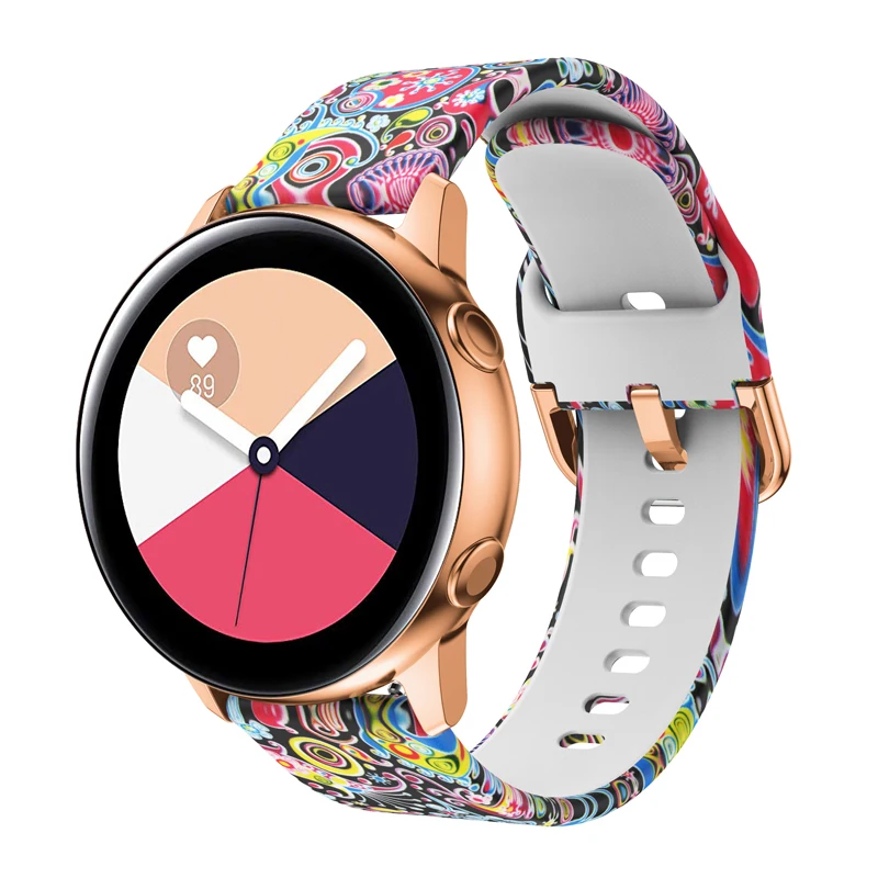 Ремешок силиконовый для Samsung Galaxy Watch 20 мм спортивный Браслет Для Xiaomi Huami Amazfit Bip Youth |