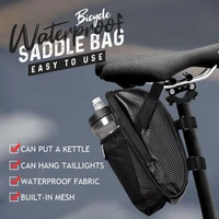 bicycle waterproof saddle bag bicycle saddle bag with water bottle pocket waterproof mtb bike rear bags cycling rear seat tail b