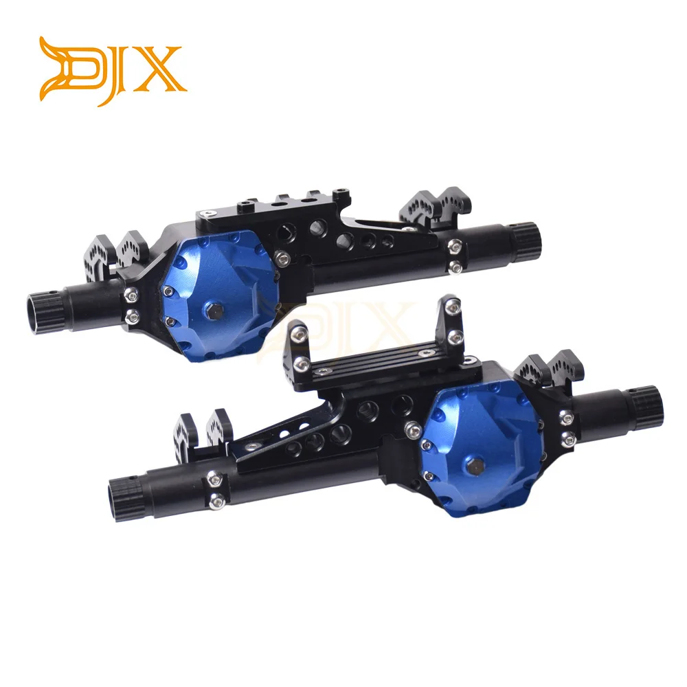 DJX CNC Металлические передние и задние осевые корпуса для 1/10 RC Crawler Axial Wraith 2 &amp RR10
