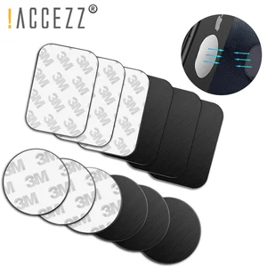! ACCEZZ 5 шт.лот Магнитная металлическая пластина диск для магнита Автомобильный держатель для телефона Ультра тонкий железный лист наклейка для Универсальный мобильный телефон