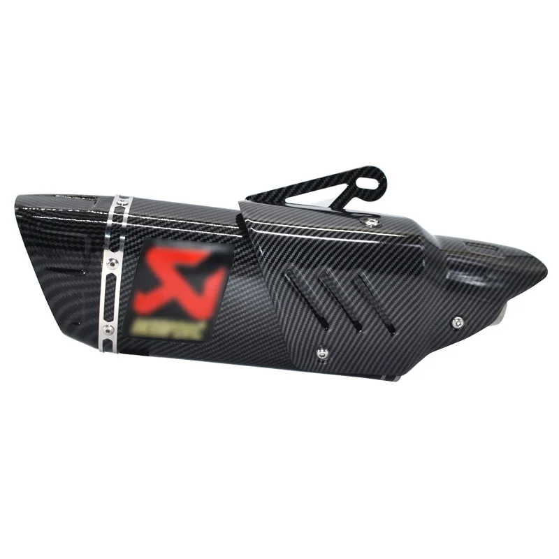 Moto rcycle 500cc 600cc выхлопные Углеродные волокна выхлопные moto rcycle escape moto для honda suzuki R6 R1 CBR500 Z750 R3 CBR1000RR