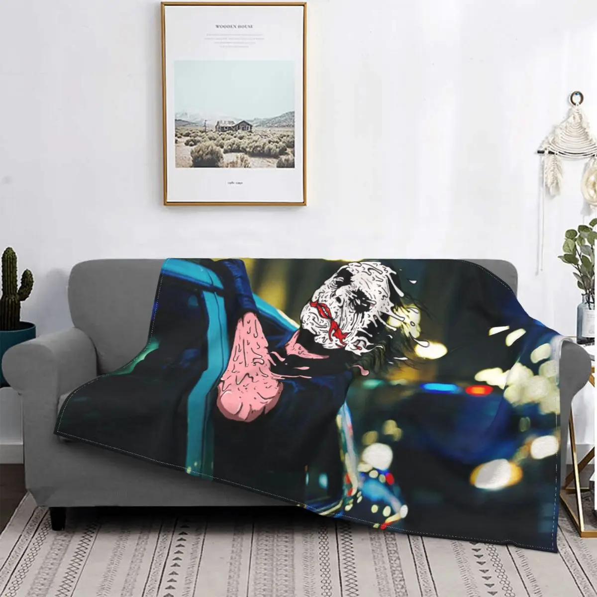 

Unique Design Movie Why So Serious Joker Blanket Quality Micro Fleece Anti-pilling Throw Blanket For Couch Decor