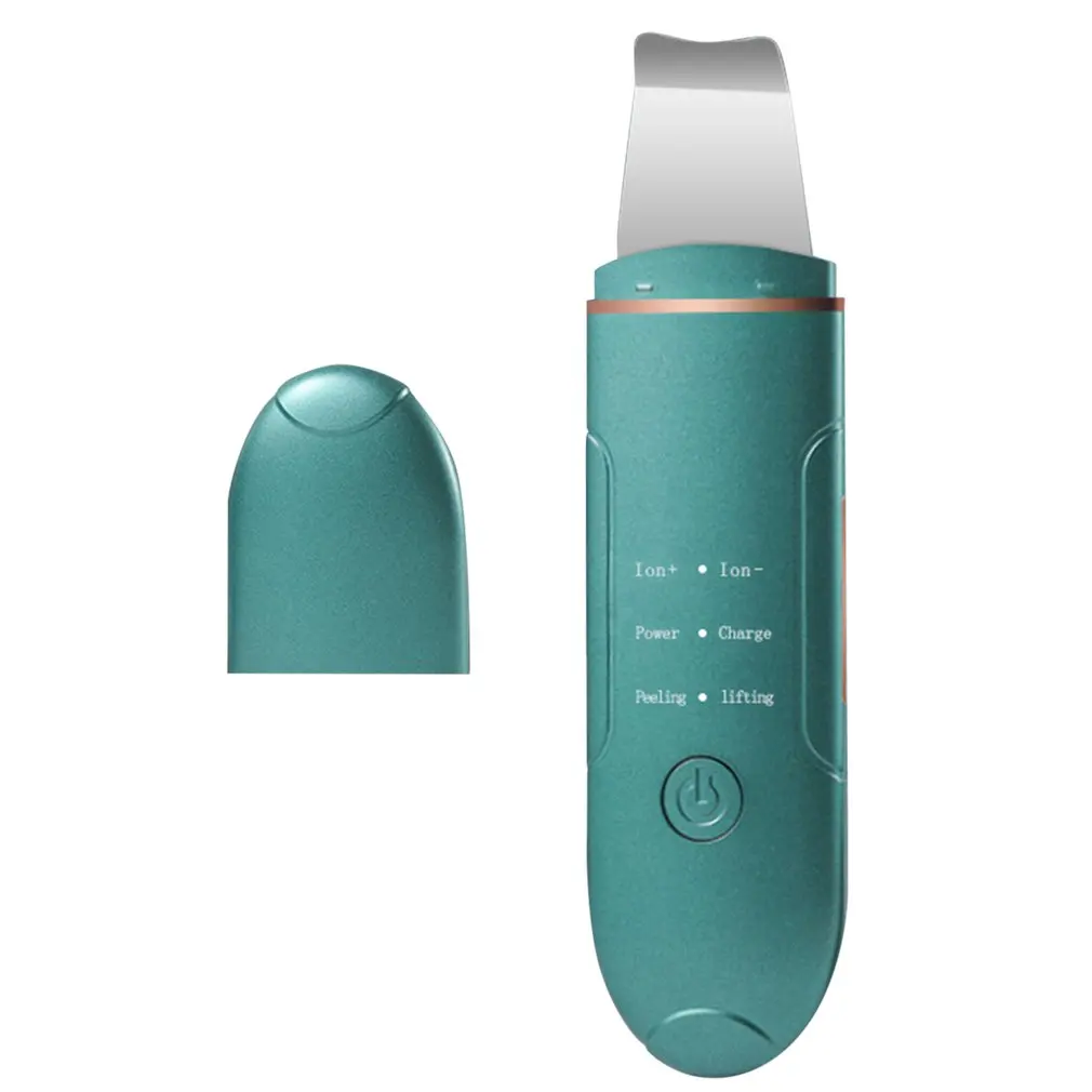 

USB Ultrasonic Skin Scrubber Deep Face Cleaning Machine Peeling Shovel Facial Pore Cleaner Face Skin Scrubber Lift Machine