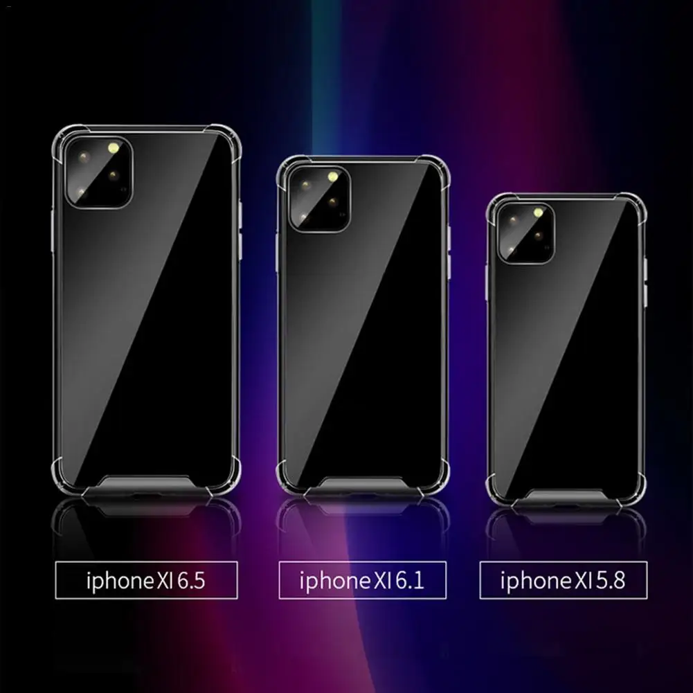 Анти Царапины чехол для IPhone11XI Pro Max 5 8/6 1/6 анти столкновения Прозрачный телефона
