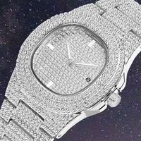 2021 new european and american design mens and womens luxury stainless steel watches diamond set simple fashion with calendar