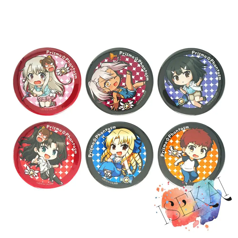 Fate Kaleid Liner Prisma Illya значок аниме illyasвиль Miyu Kuro Tohsaka Rin Luviagelita Edelfelt металлический