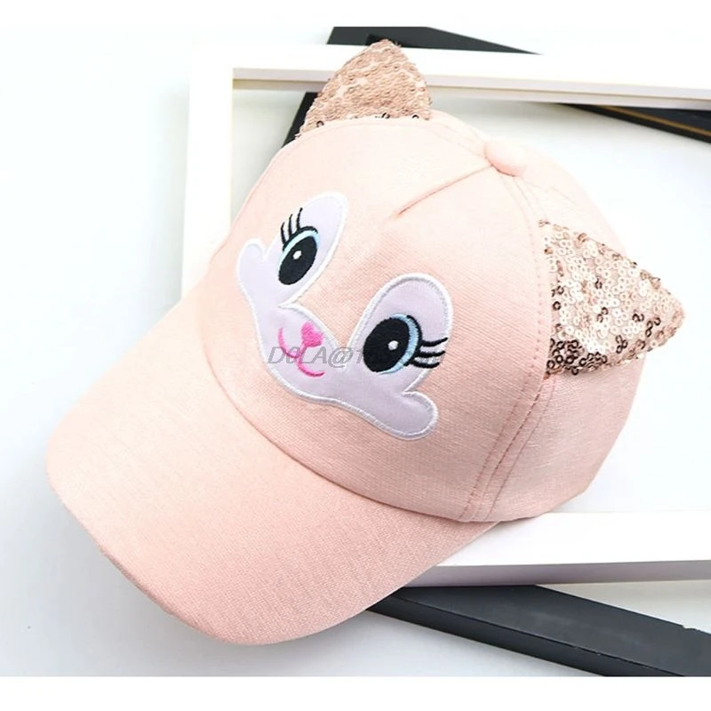 

Baby Hats Cute Cartoon Child Korean Cat Baseball Caps Spring New Summer Baby Boy Girl Sun Hats Beanies Kids Photography Props