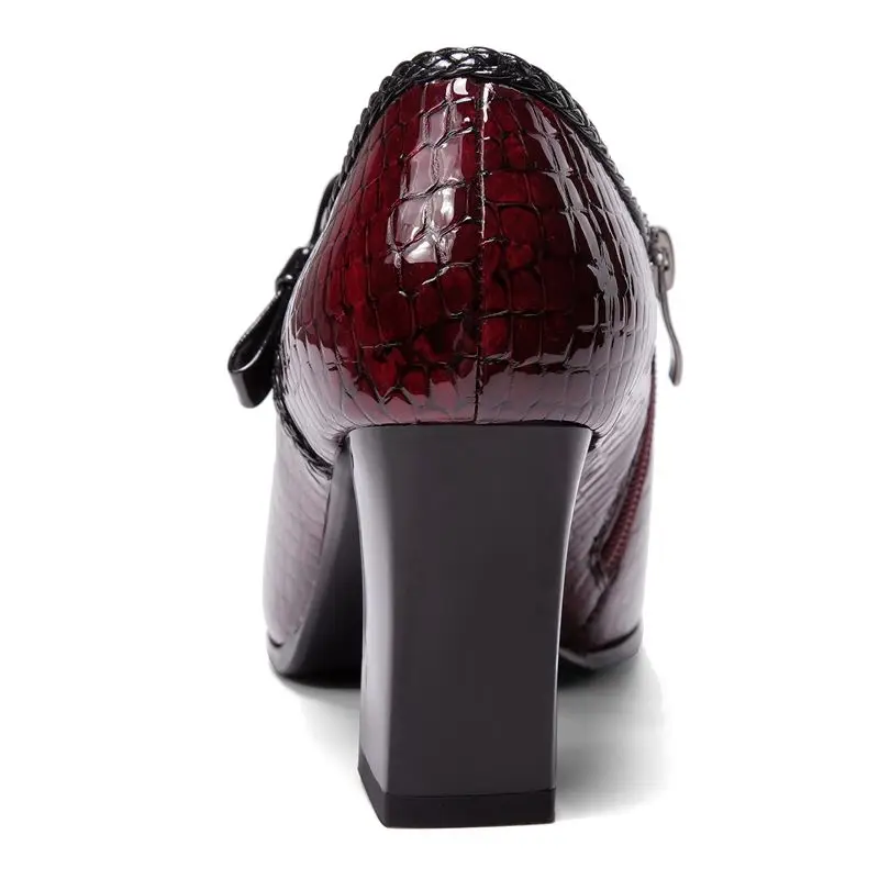 

ALLBITEFO real genuine leather fashion high heel shoes spring autumn Butterfly-knot women heels women shoes high heel Pure color