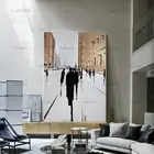 Абстрактная Скандинавская настенная Картина на холсте постеры принты британская улица белая картина современная картина Декор для гостиной