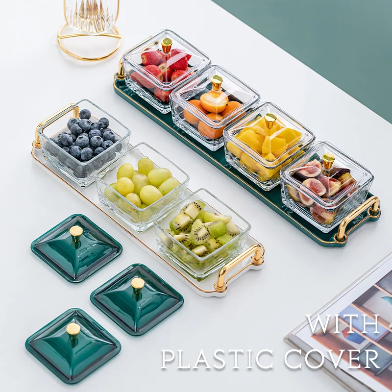 OSBORN светильник Роскошная стеклянная десертная тарелка для закусок керамическая