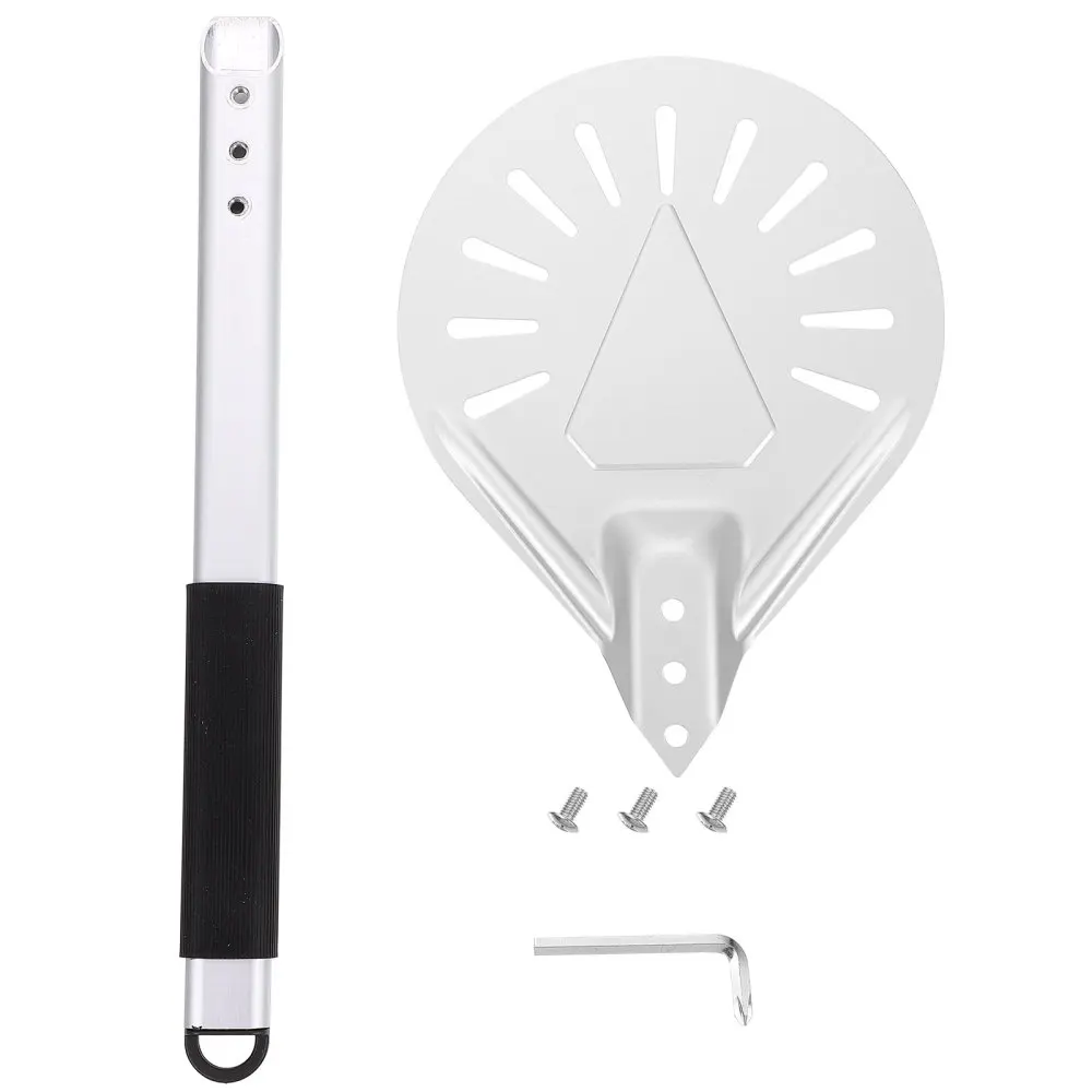 

7 inch Pizza Transfer Spatula Square Pizza Perforated Spatula with 36cm Handle