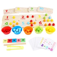 1 set beads toy fall resistant multifunctional smooth surface beads chopsticks educational toy for children