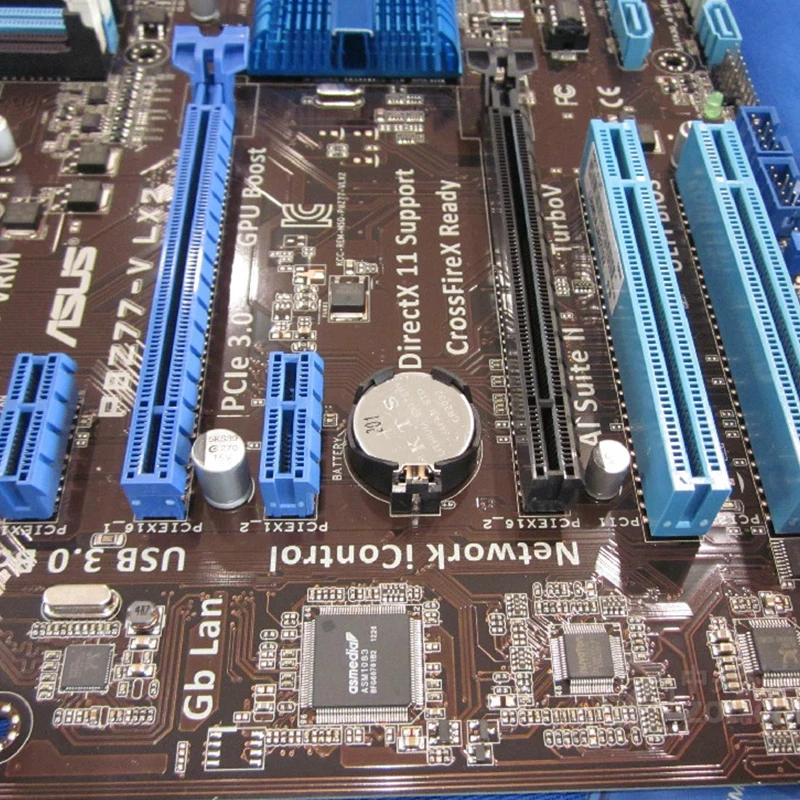Материнские платы ASUS P8Z77-V LX2 LGA 1155 DDR3 32 ГБ для Intel Z77 P8Z77-V LX2 для настольных ПК, системная плата SATA III PCI-E 3,0 б/у