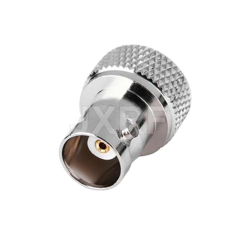 

JX RF Connector SMA Male to BNC Female Nickel Plated Straight Coaxial RF Adapters for Walkie talkie