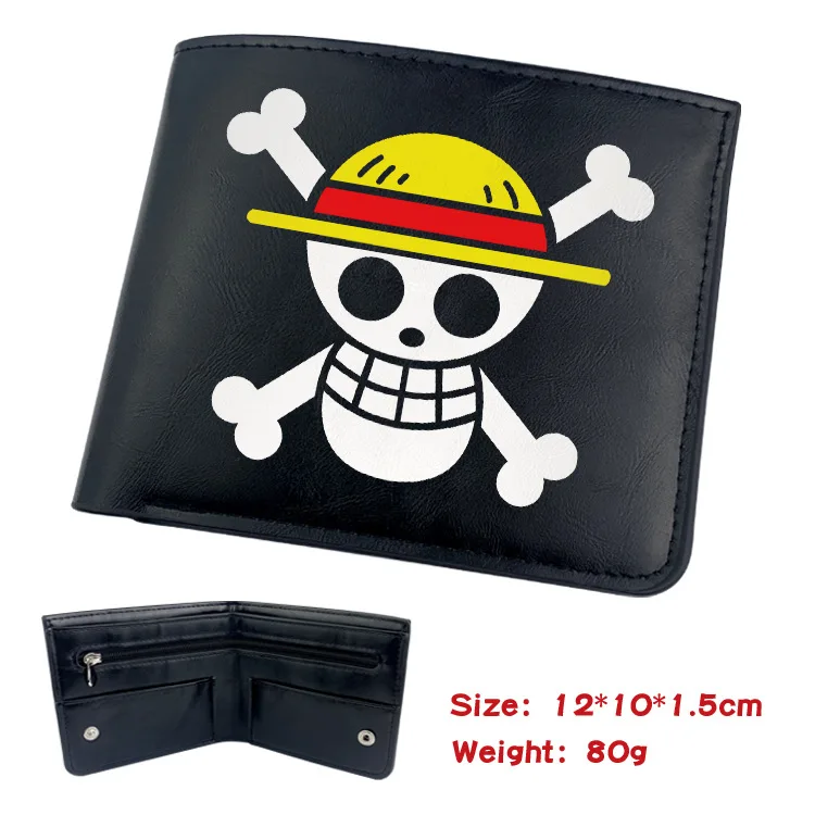

Anime One Piece Luffy PU Leather Short Wallet Multi-layer Card Holder Purse