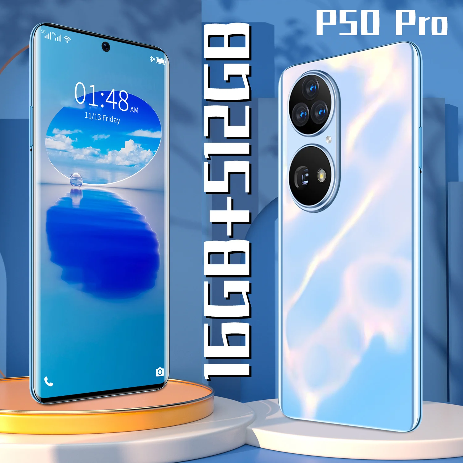 world premiere 2022 new 5g smartphone adapts to huawei p50 pro 7 3 inch 12512gb game cellphone for oppo samsung xiaomi phone free global shipping
