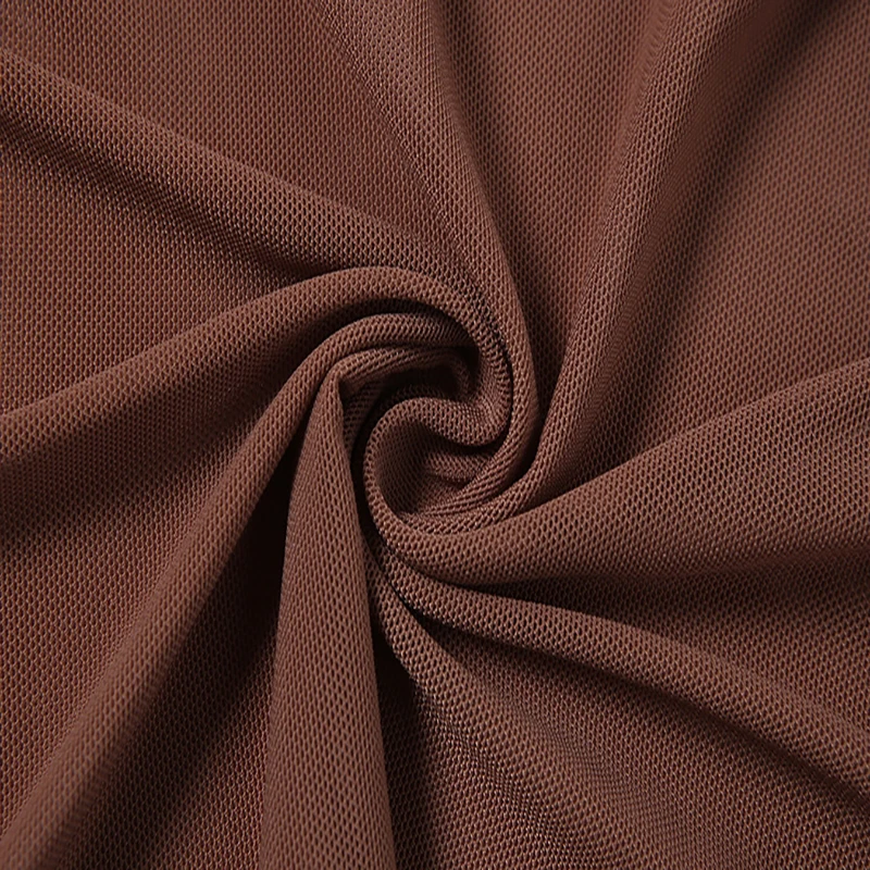 

Western Style 2021 Spring New Women's Fashion Design See-through Mesh Sexy Backless Slim Sheath Dress