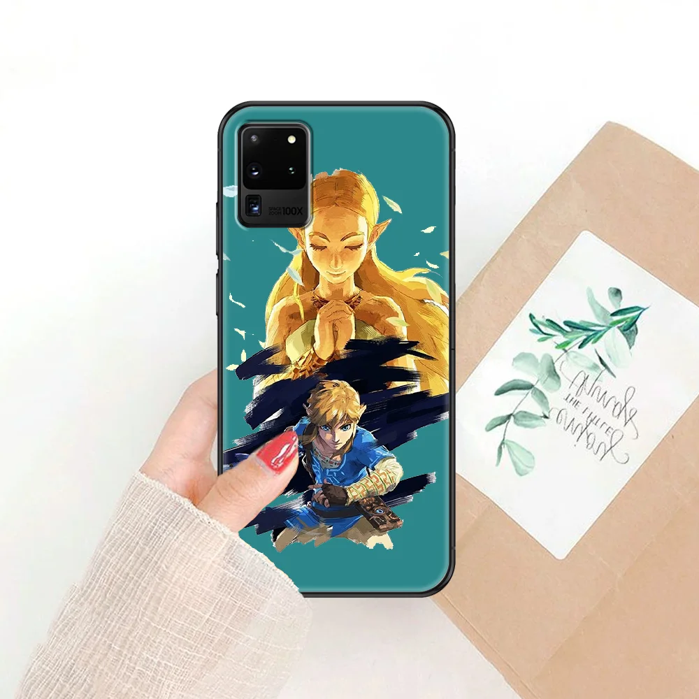 

Game Zeldas legends Phone case For Samsung Galaxy Note 4 8 9 10 20 S8 S9 S10 S10E S20 Plus UITRA Ultra black painting coque 3D