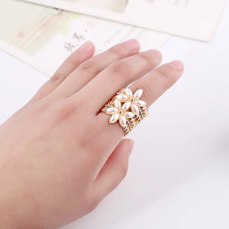 Модная женская имитация жемчуга цветок Стразы Имитация шаль Пряжка Шарм для