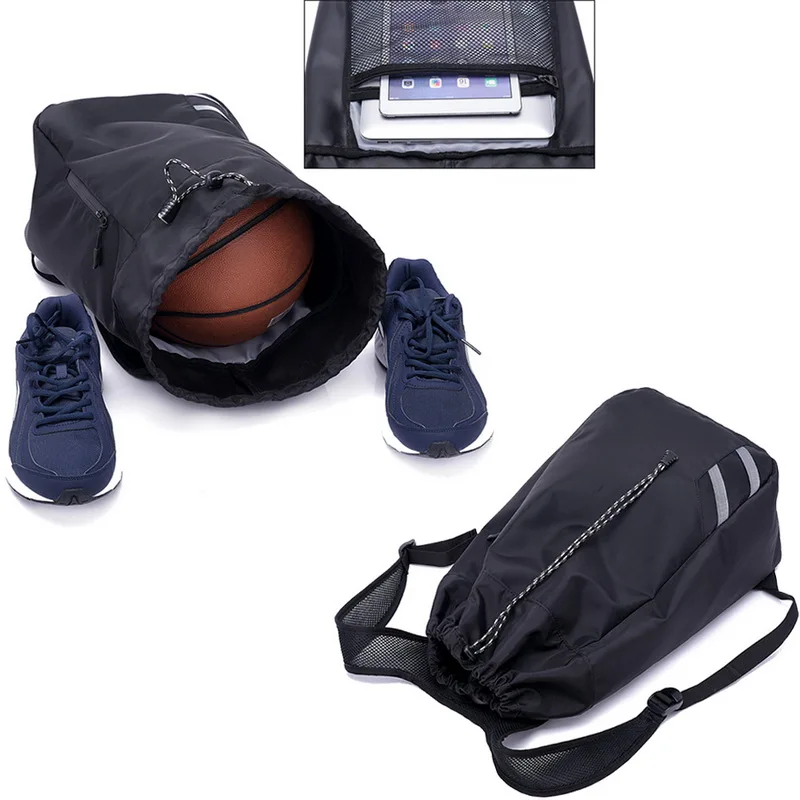 JODIMITTYMen Basketball Backpack School Bags For Balls Soccer Drawstring Mash Fitness Bucket Bag Outdoor Sports bag 2020 |