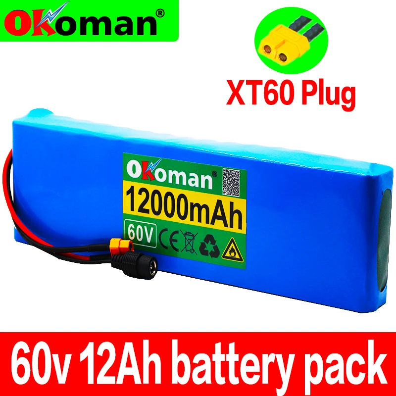 60V 16S2P 12Ah 18650 литий-ионный аккумулятор 67 2 V 12000mAh Ebike Электрический велосипед Скутер