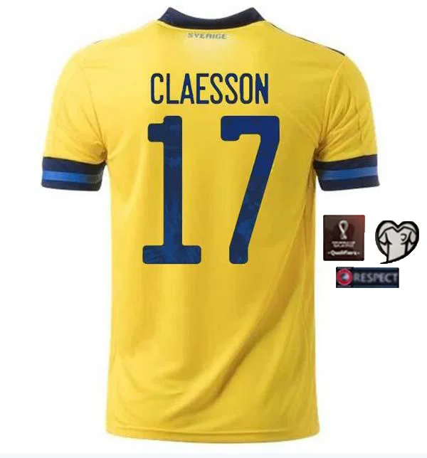 

2021 Sweden soccer jerseys Fans Version Player FORSBERG LINDELOF GUIDETTI Fooball Shirt IBRAHIMOVIC KAL men women Shirt