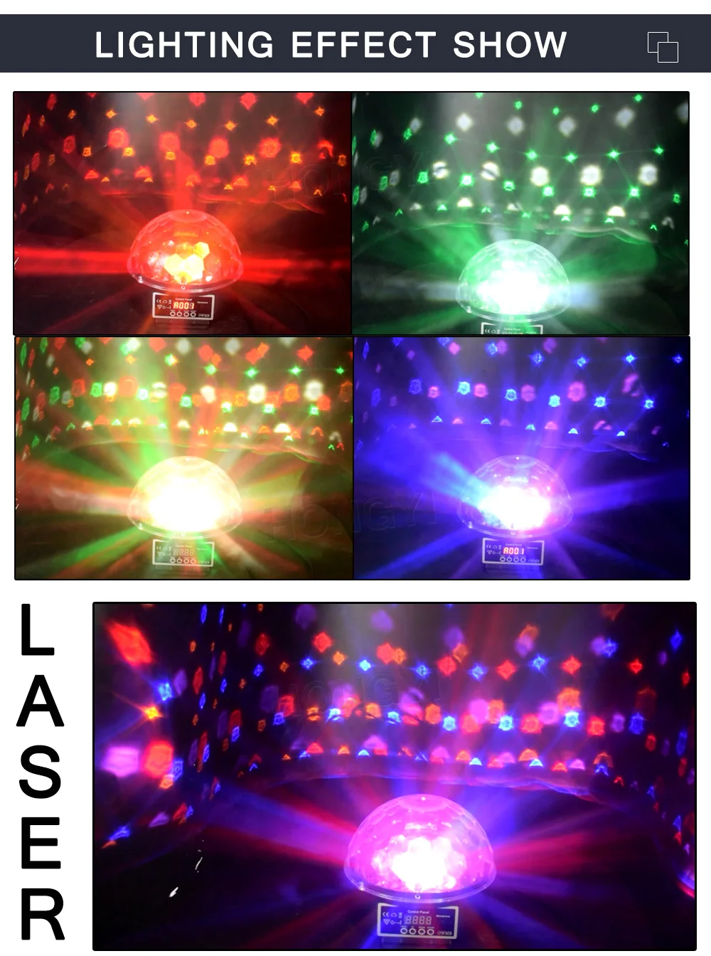 RGB светодиодный музыкальный сценический освещение дискотечное Клубное шоу ламповый проектор