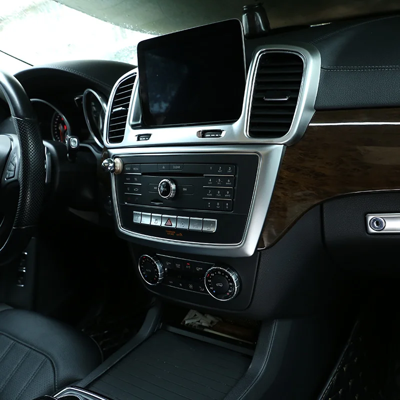 ABS хромированная рамка центральной консоли для Mercedes Benz GL GLE GLS ML Class автомобильные аксессуары