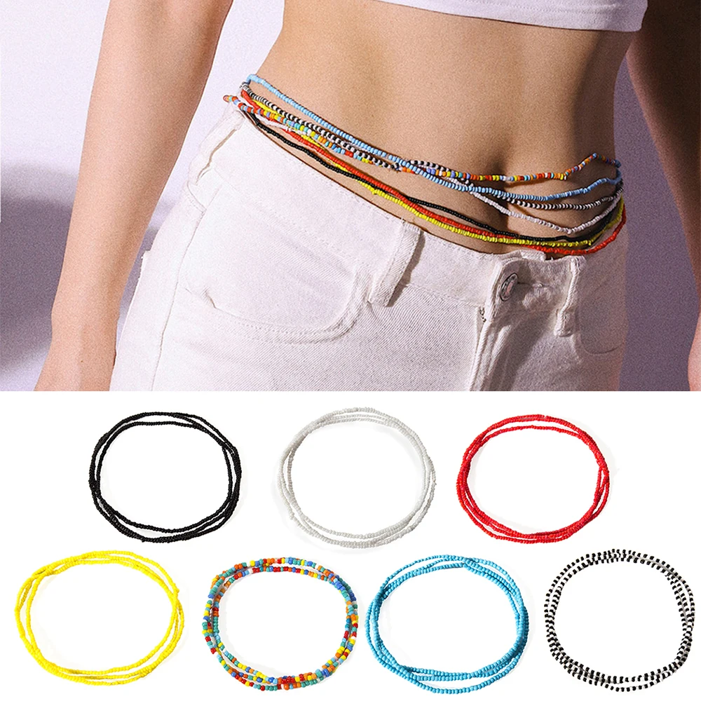 Новая богемная искусственная цепочка на талию креативные бусины ювелирные