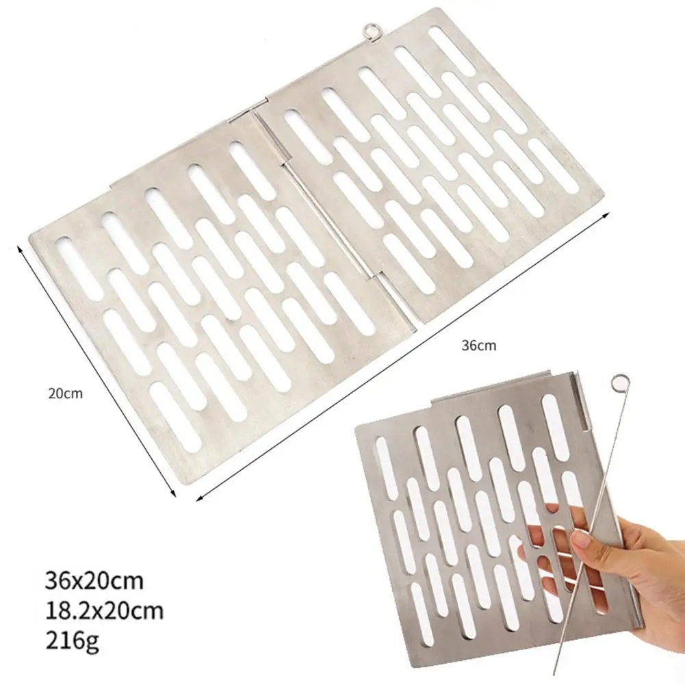 Складная мини корзина для барбекю из нержавеющей стали портативная гриль