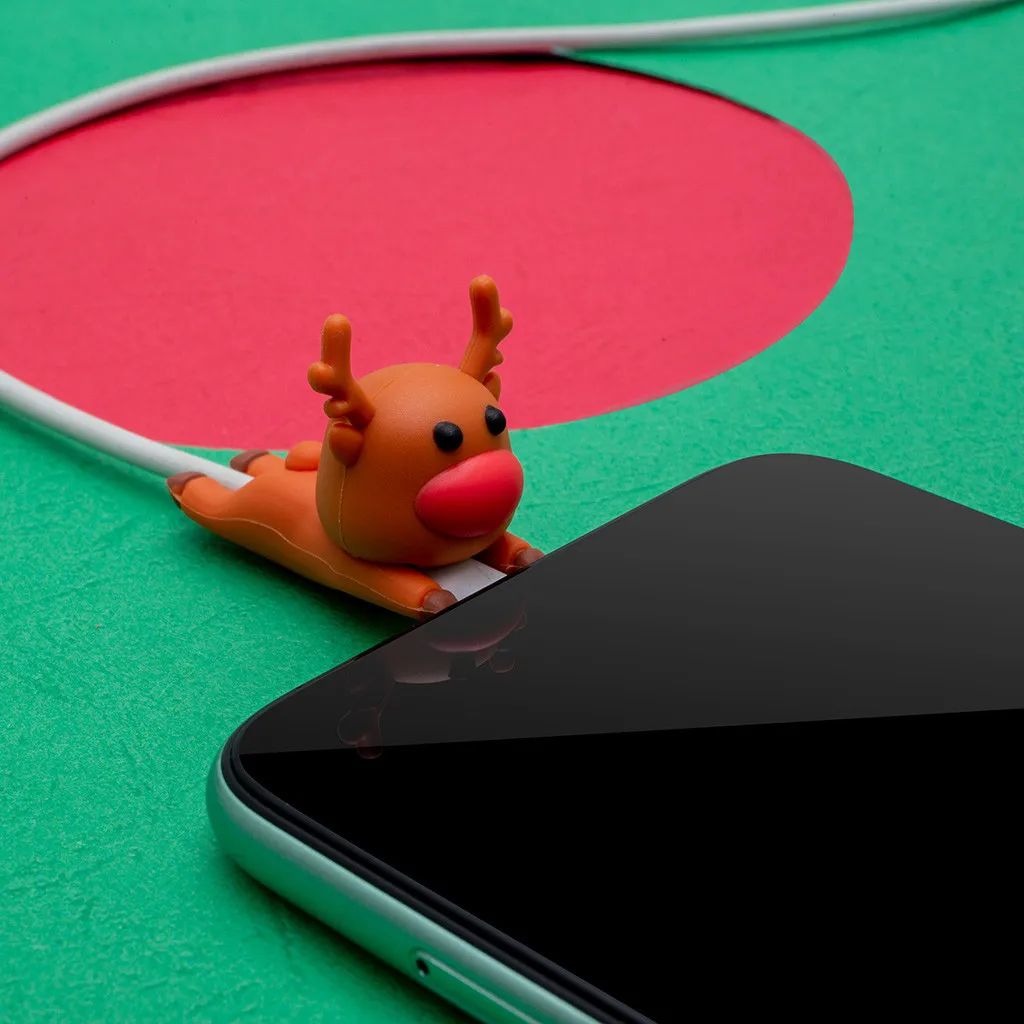 Защита кабеля с мультяшными животными милая намотка для iPhone защита передачи