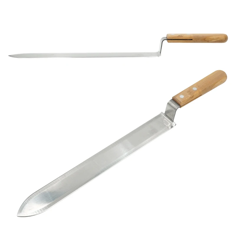 Ультратонкий скребок из нержавеющей стали с деревянной ручкой для пчеловодства |