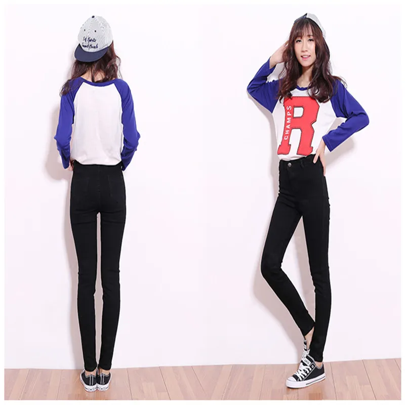 Весна 2020 джинсы с высокой талией женские обтягивающие плюс размер Ультра